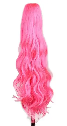 yuehong Wavy 21" Colorful Clip In Hair Extensions | Heat-Resistant Synthetic Wig for Daily & Party Wear - main product image