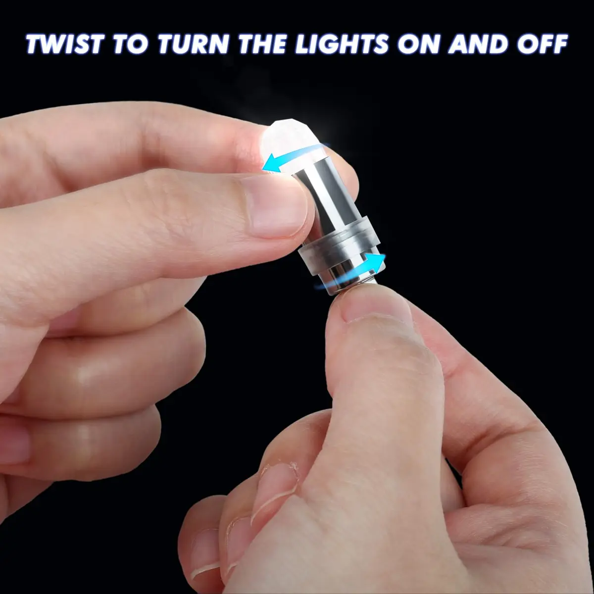 LIHAO 24x Battery Operated LED Party Lights Bulbs White 1.2cm x 3.5cm | Waterproof for Paper Lanterns & Balloons - view 6