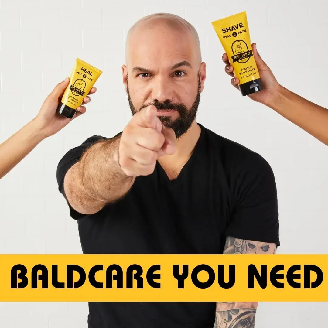 Bee Bald HEAL Aftershave Balm for Men 59ml (2 Fl Oz) | Calms Bumps & Redness - view 7