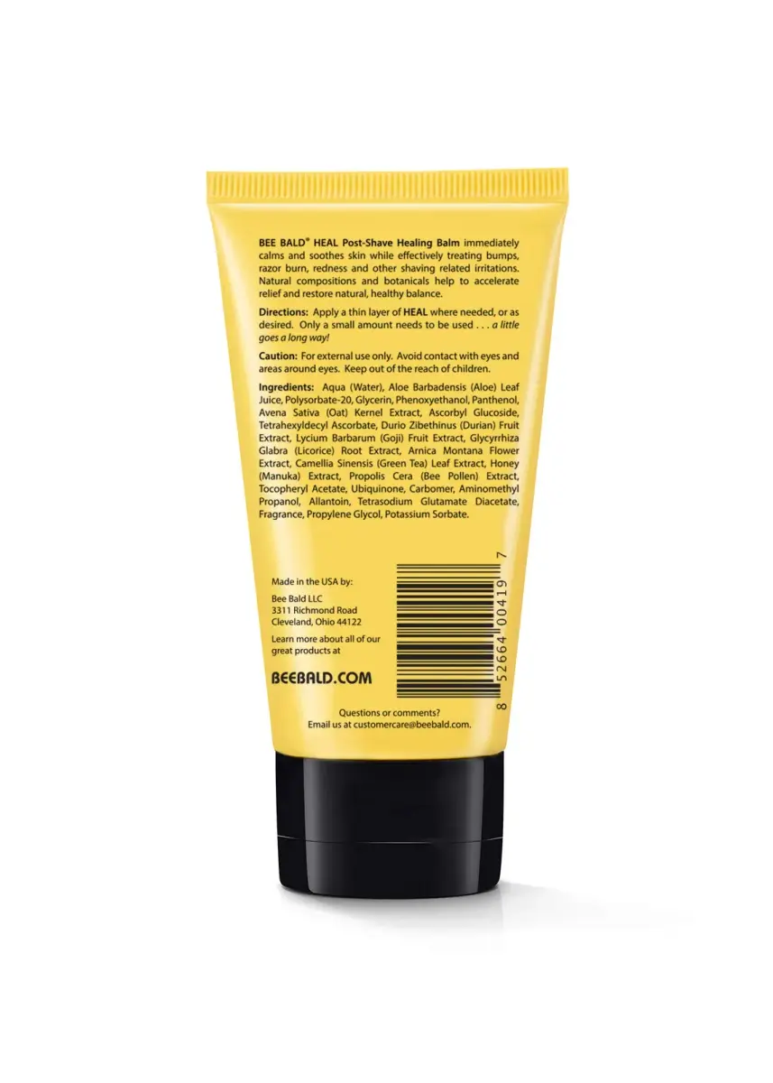 Bee Bald HEAL Aftershave Balm for Men 59ml (2 Fl Oz) | Calms Bumps & Redness - view 8