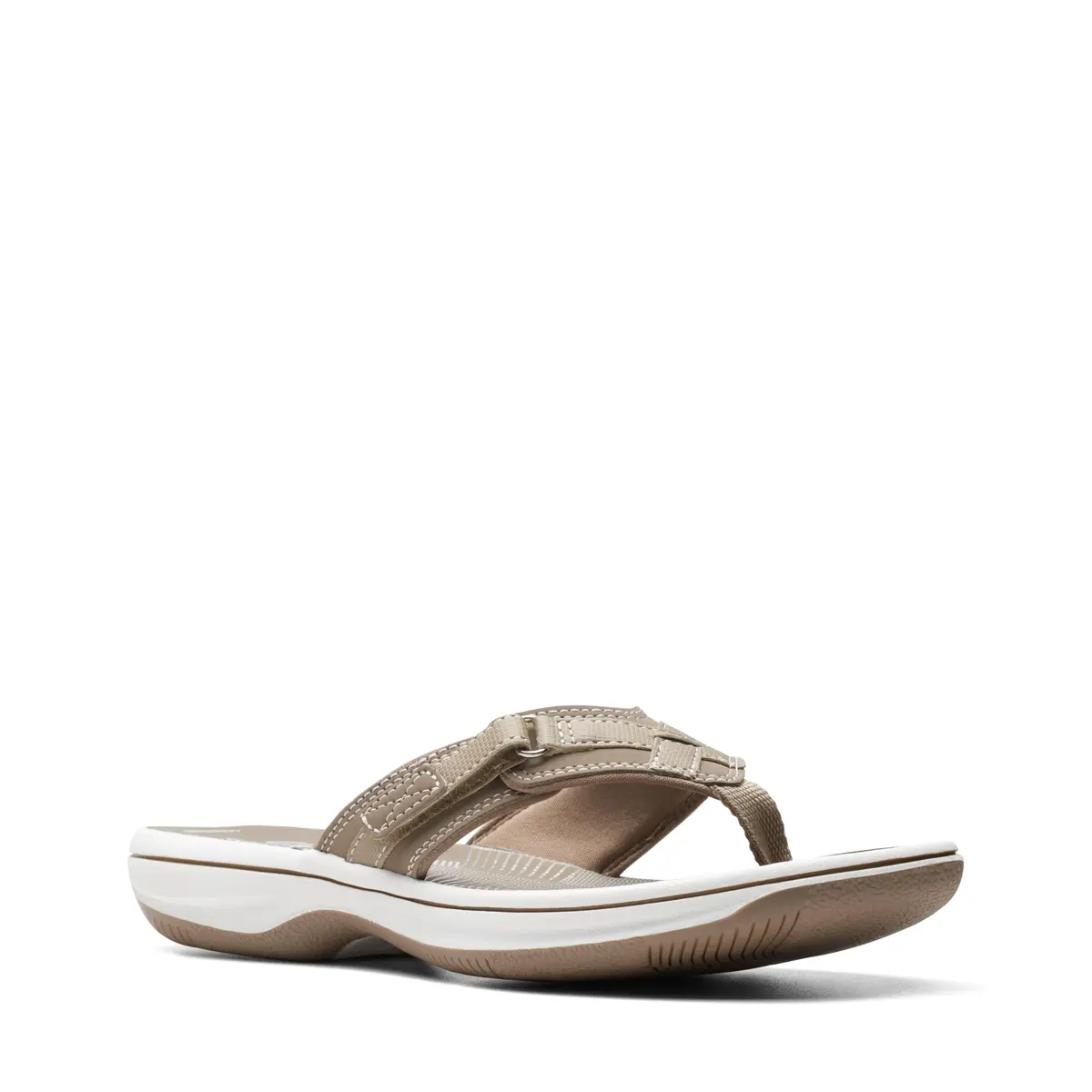 Clarks Women's Breeze Sea Flip-Flop 11 | Taupe Synthetic, Lightweight & Casual (70-120 chars) - view 3