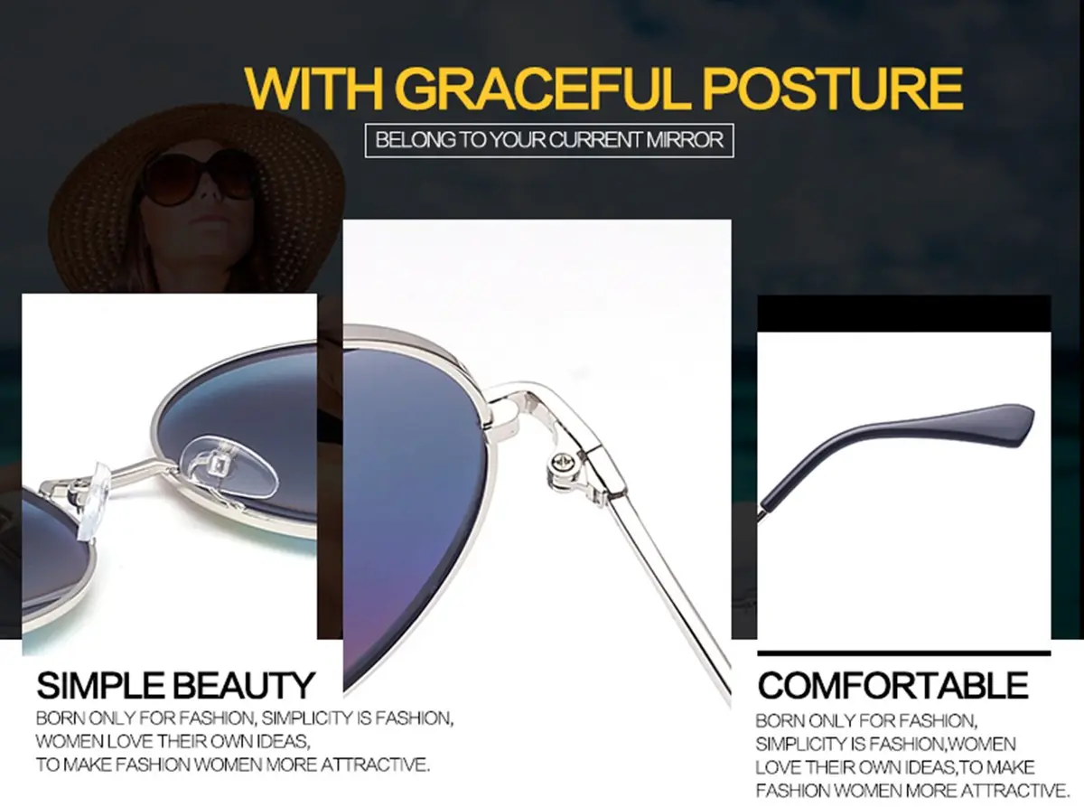 GEELOOK Classic Oversized Round Sunglasses with Mirrored Orange Lenses | Polarized UV Protection for Men & Women - view 7