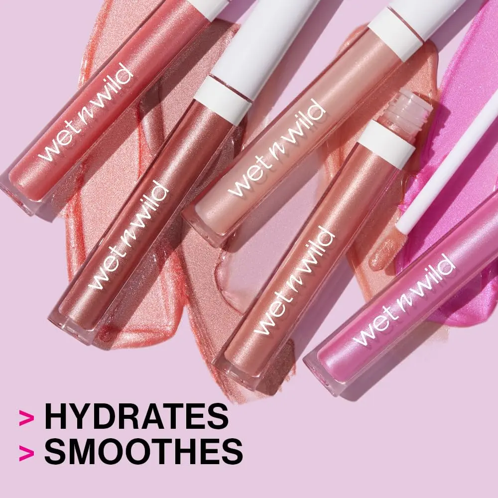wet n wild MegaSlicks Lip Gloss, Rasp-berry Voice 16ml (0.55 Fl Oz) | Vitamin E Enriched High Shine - view 2