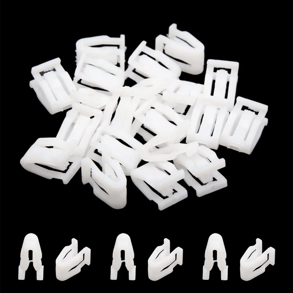 uxcell Plastic Fasteners Auto Car Trim Instrument Panel Dashboard 20PCS White | Suitable for Car Use - view 3