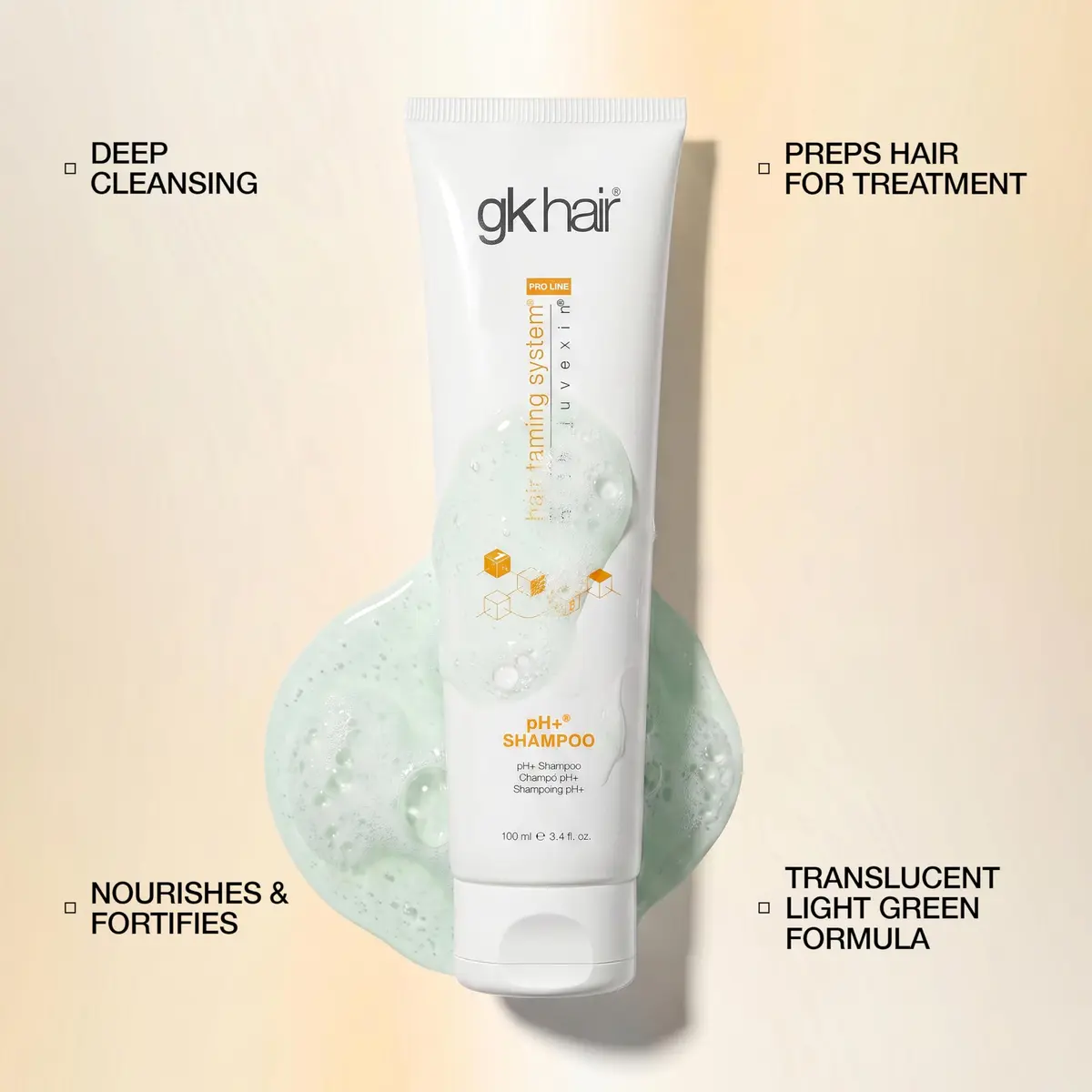 GK HAIR pH+ Clarifying Shampoo 3.4 Oz | Deep Clean & Hydrating for All Hair Types - view 4
