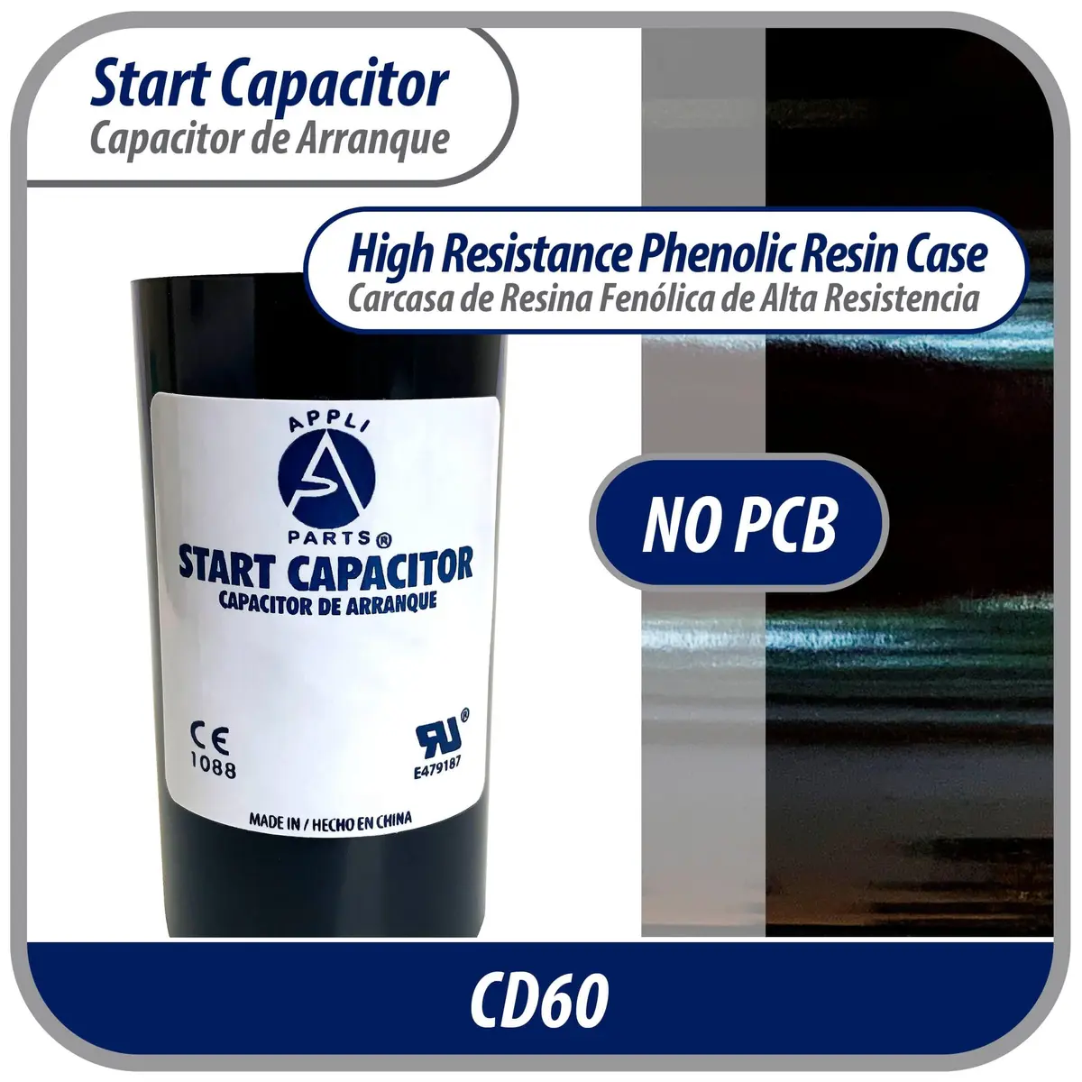 AP APPLI PARTS Motor Start Capacitor 145-175 MFD 250 VAC | Universal for Electric Motors - view 6