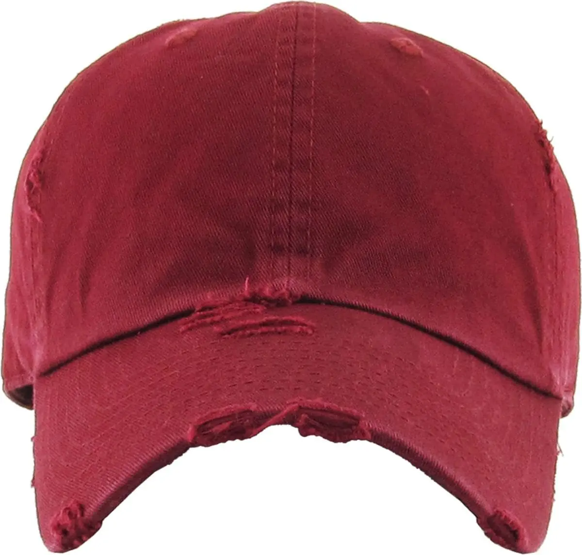 KBETHOS KBE-VINTAGE MAR Vintage Washed Cotton Baseball Cap, Maroon | Adjustable Low Profile Dad Hat - view 2
