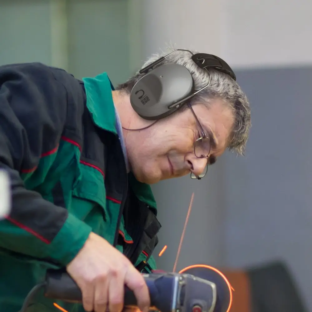 Pro For Sho 34dB NRR Noise Reduction Earmuffs | Industrial Grey Standard - view 9