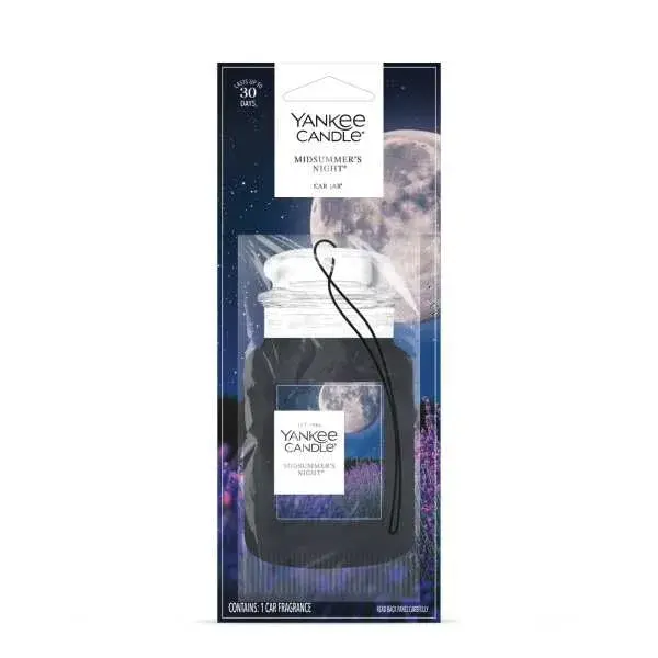 Yankee Candle Classic Paper Car Jar Air Freshener, Midsummer's Night Scent, Pack of 6 | Masculine Musk & Mahogany Cologne Fragrance - view 2