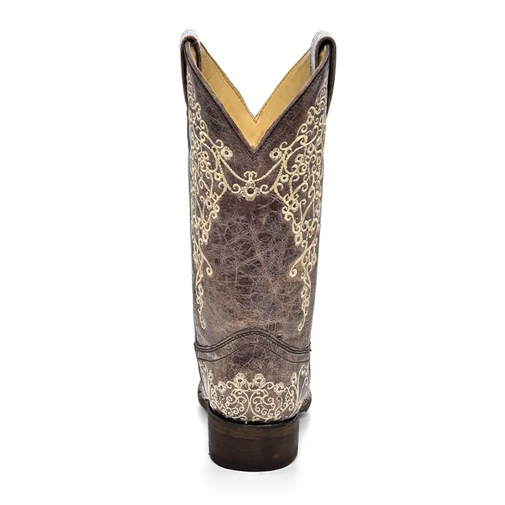 Corral Boots Women's Brown Square Toe Western Boots | Handcrafted Cowhide Leather, 8.5 US - view 5