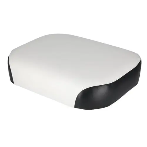 All States Ag Parts Parts A.S.A.P. Seat Cushion Vinyl White/Black for International Tractor 4in | Heavy-duty Vinyl & Foam - view 4