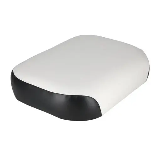 All States Ag Parts Parts A.S.A.P. Seat Cushion Vinyl White/Black for International Tractor 4in | Heavy-duty Vinyl & Foam - view 5