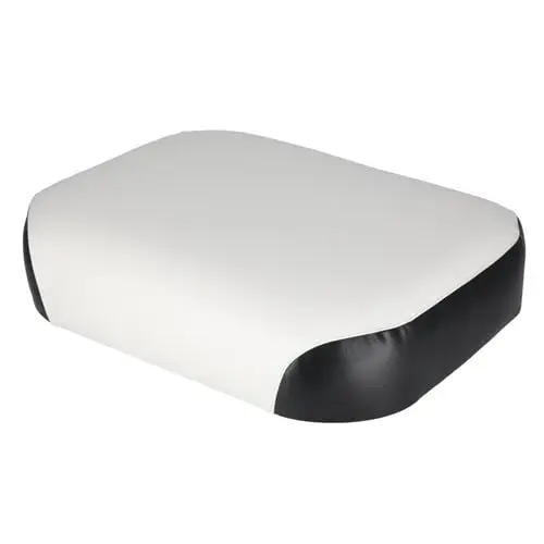All States Ag Parts Parts A.S.A.P. Seat Cushion Vinyl White/Black for International Tractor 4in | Heavy-duty Vinyl & Foam - view 8