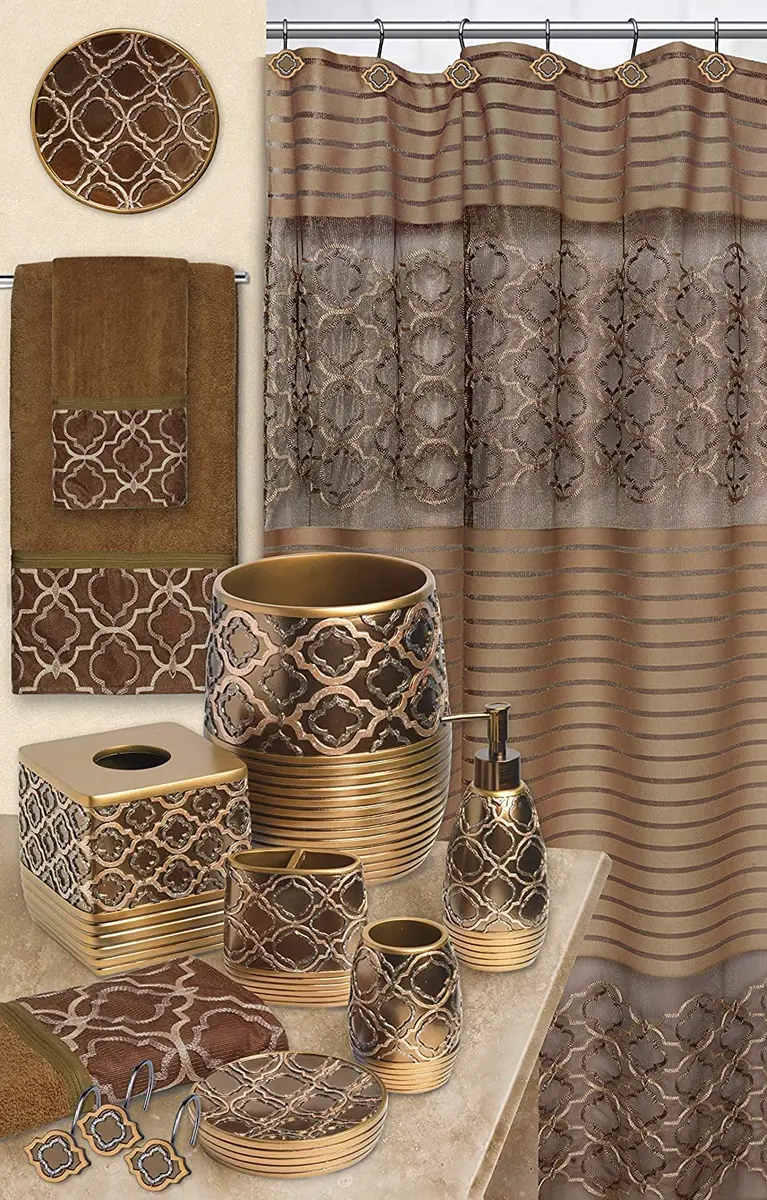 Popular Bath Spindle Collection Tumbler in Gold | Modern Bathroom Accessory (70-120 chars) - view 5
