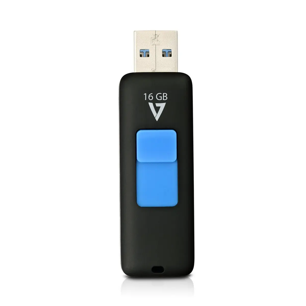 V7 16GB USB 3.0 Flash Drive Black | 50MB/s Read Speed - main product image