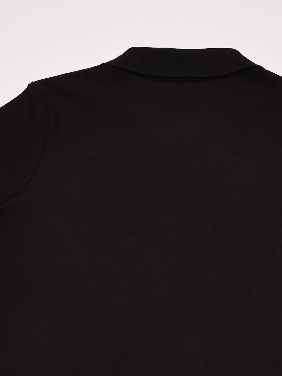 The Children's Place Girl's Short Sleeve Pique Polo, Black, Medium | Classic Cotton Blend with Stretch for Daily Comfort - view 5