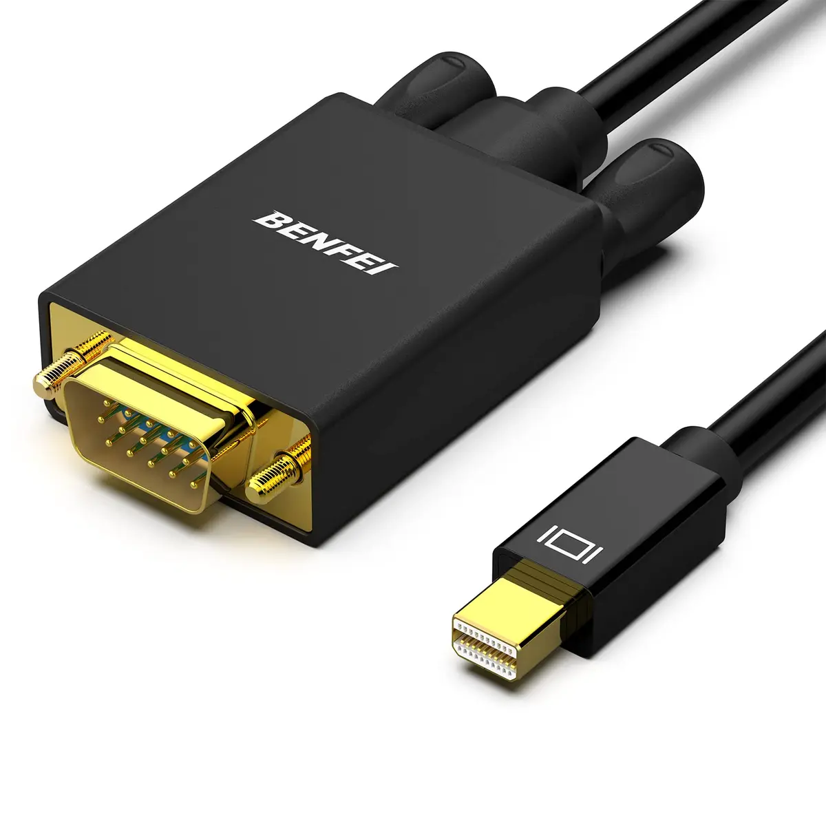 BENFEI Mini DisplayPort to VGA Cable 1.8m (6 Feet) | Thunderbolt to VGA Gold-Plated Cord - main product image