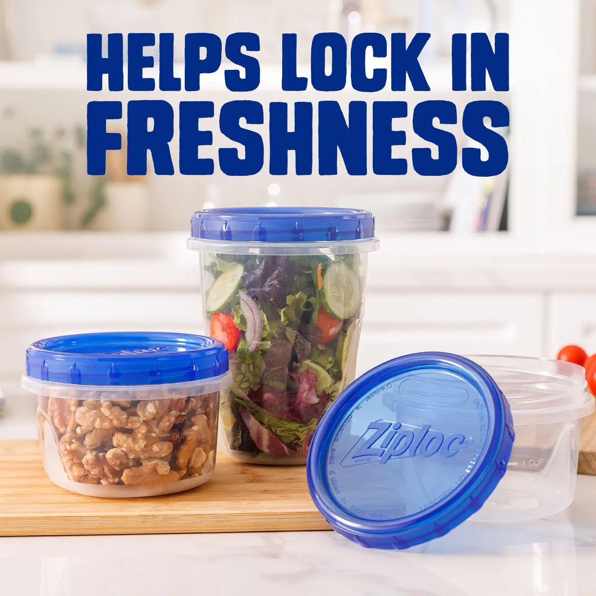 Ziploc Twist N Loc Leak-Proof Food Storage Containers, Small, 9 Count | BPA-Free, Stackable, Reusable - view 5