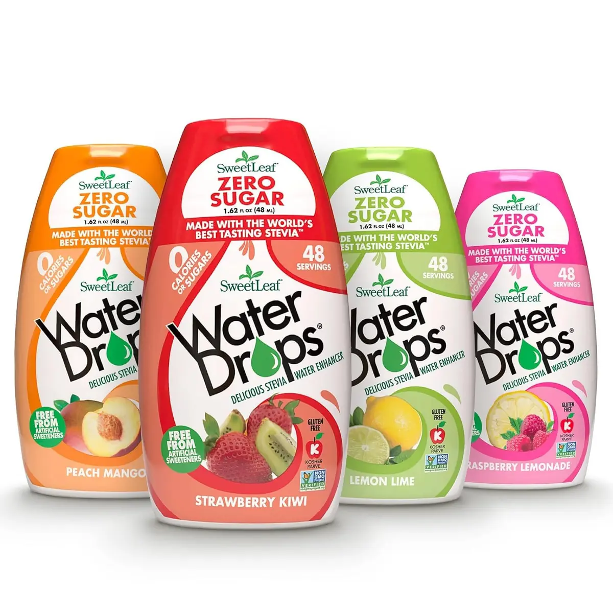 SweetLeaf Water Flavoring Drops, Variety Pack - 1.62 Fl Oz, Pack of 4 | Sugar-Free, Zero Calorie Hydration Enhancer - main product image