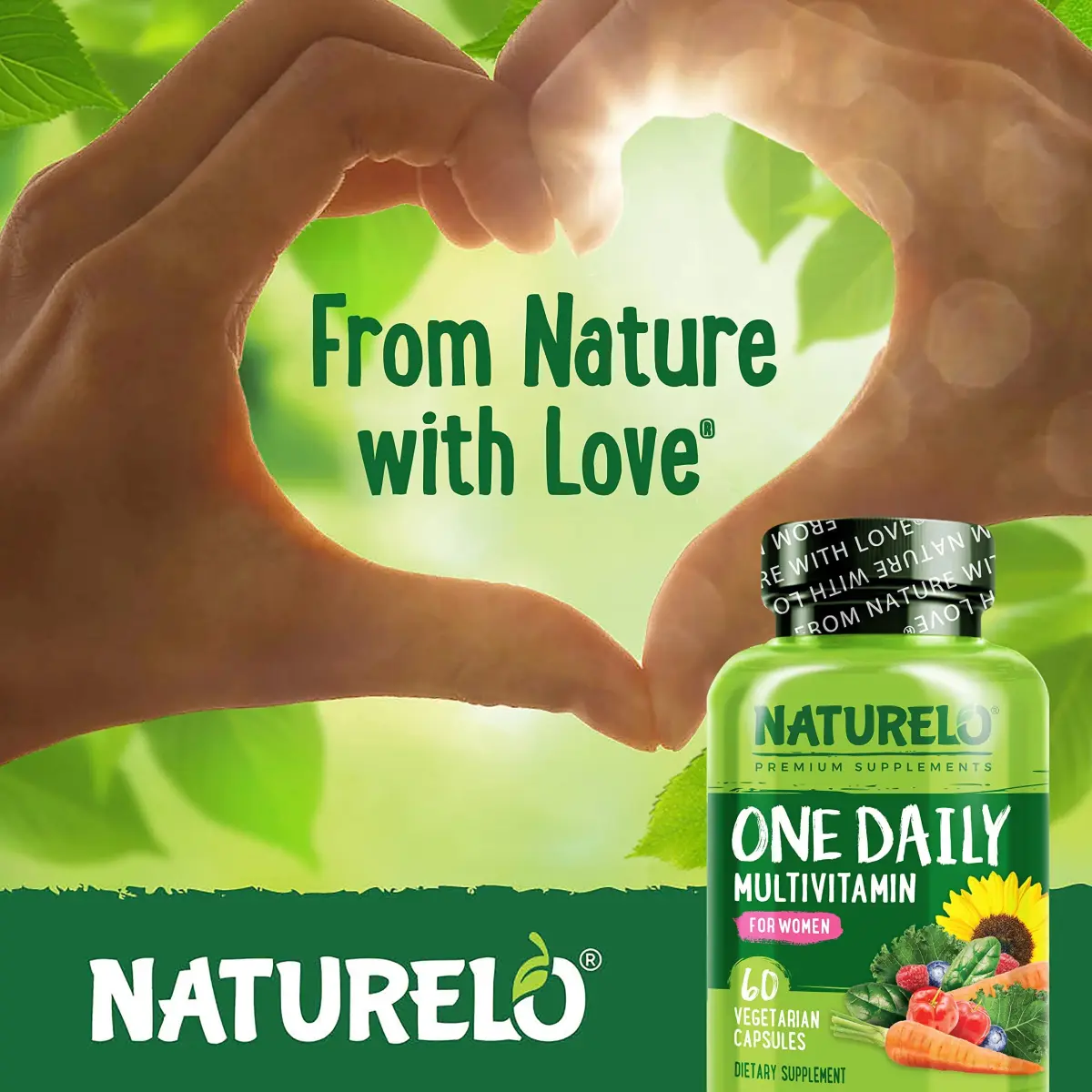 NATURELO One Daily Multivitamin for Women 60 Capsules | Plant-Based, Vegan, Non-GMO, Gluten-Free - view 6