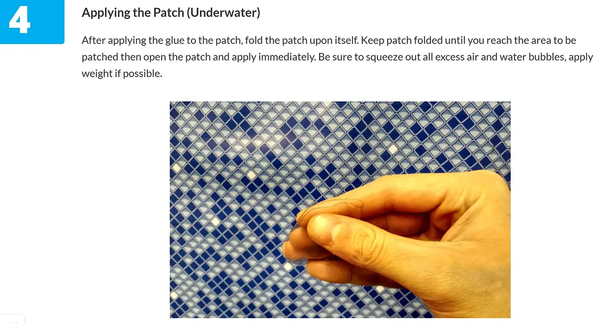 ATIE Heavy-Duty Vinyl Liner Pool Repair Patch Kit | Underwater Work, Water & Air Leak Fix, 1 Pack - view 6