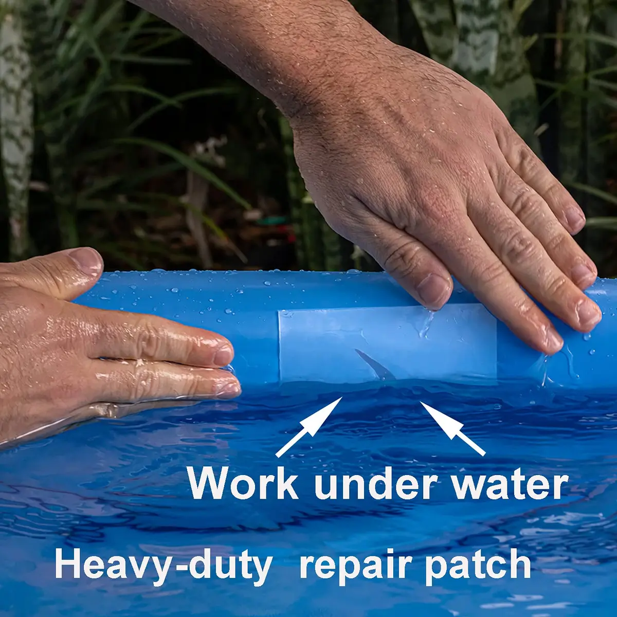 ATIE Heavy-Duty Vinyl Liner Pool Repair Patch Kit | Underwater Work, Water & Air Leak Fix, 1 Pack - view 2