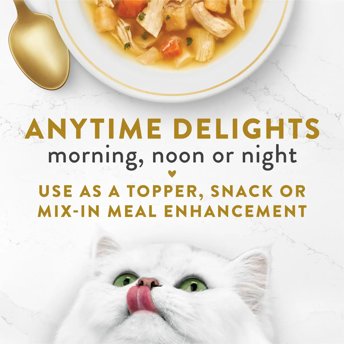Fancy Feast Broths Classic Chicken & Vegetables Cat Food Topper 1.4 oz (40g) | Real Protein & Grain-Free Broth - view 5