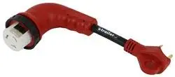 Valterra Mighty Cord 90° Detachable Adapter Cord 12" | 30AM to 50AF, Red, Outdoor Heavy-Duty - view 6
