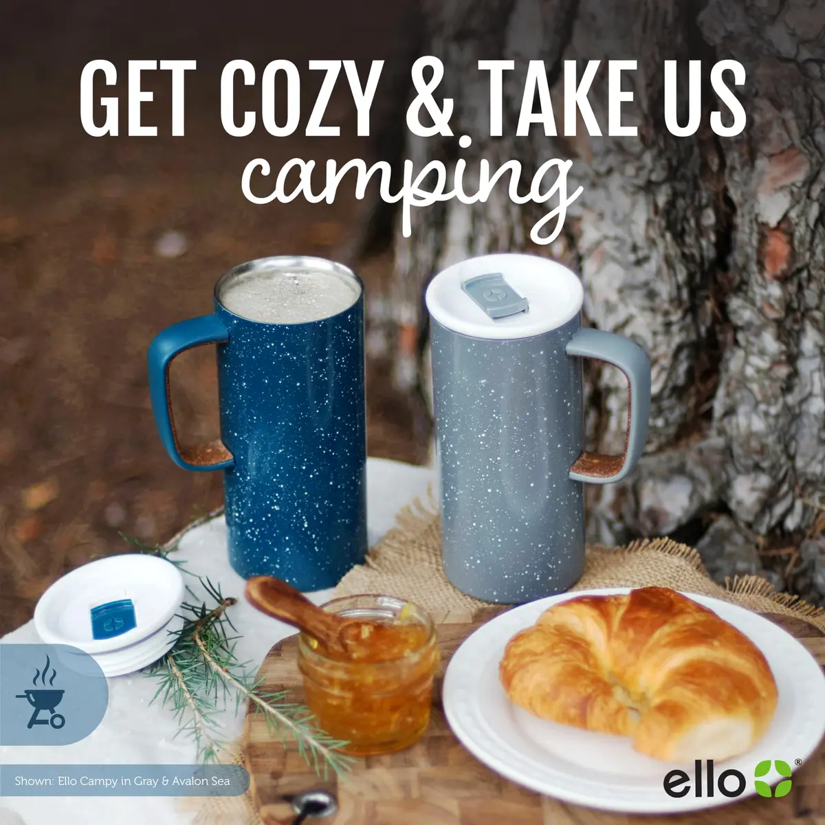 Ello Campy 18oz (532ml) Insulated Stainless Steel Travel Mug with Leak-Proof Lid | Keeps Drinks Hot for 5 Hours, Cold for 20 Hours - view 5