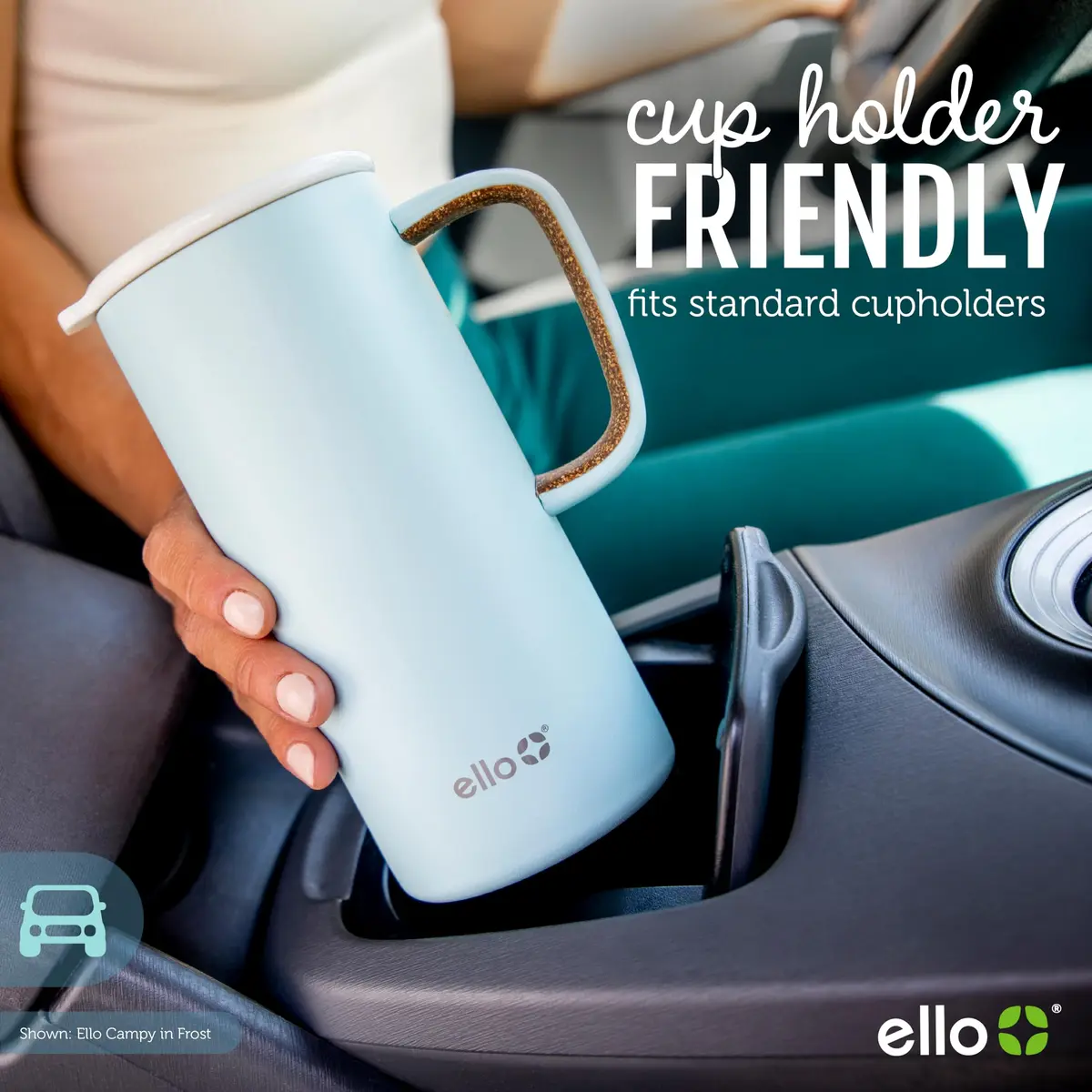 Ello Campy 18oz (532ml) Insulated Stainless Steel Travel Mug with Leak-Proof Lid | Keeps Drinks Hot for 5 Hours, Cold for 20 Hours - view 6