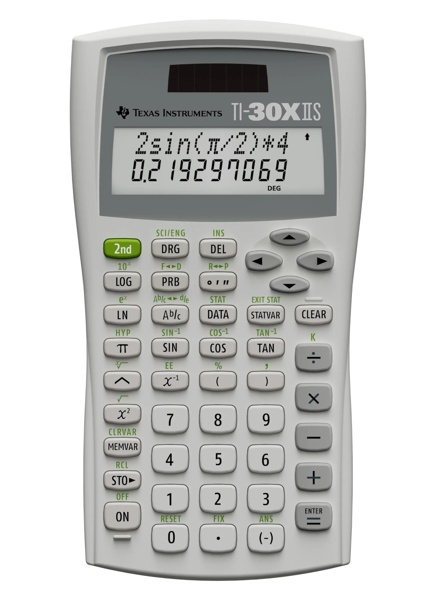 Texas Instruments TI-30XIIS Scientific Calculator White 1 Pack | Essential for High School Math & Science - main product image