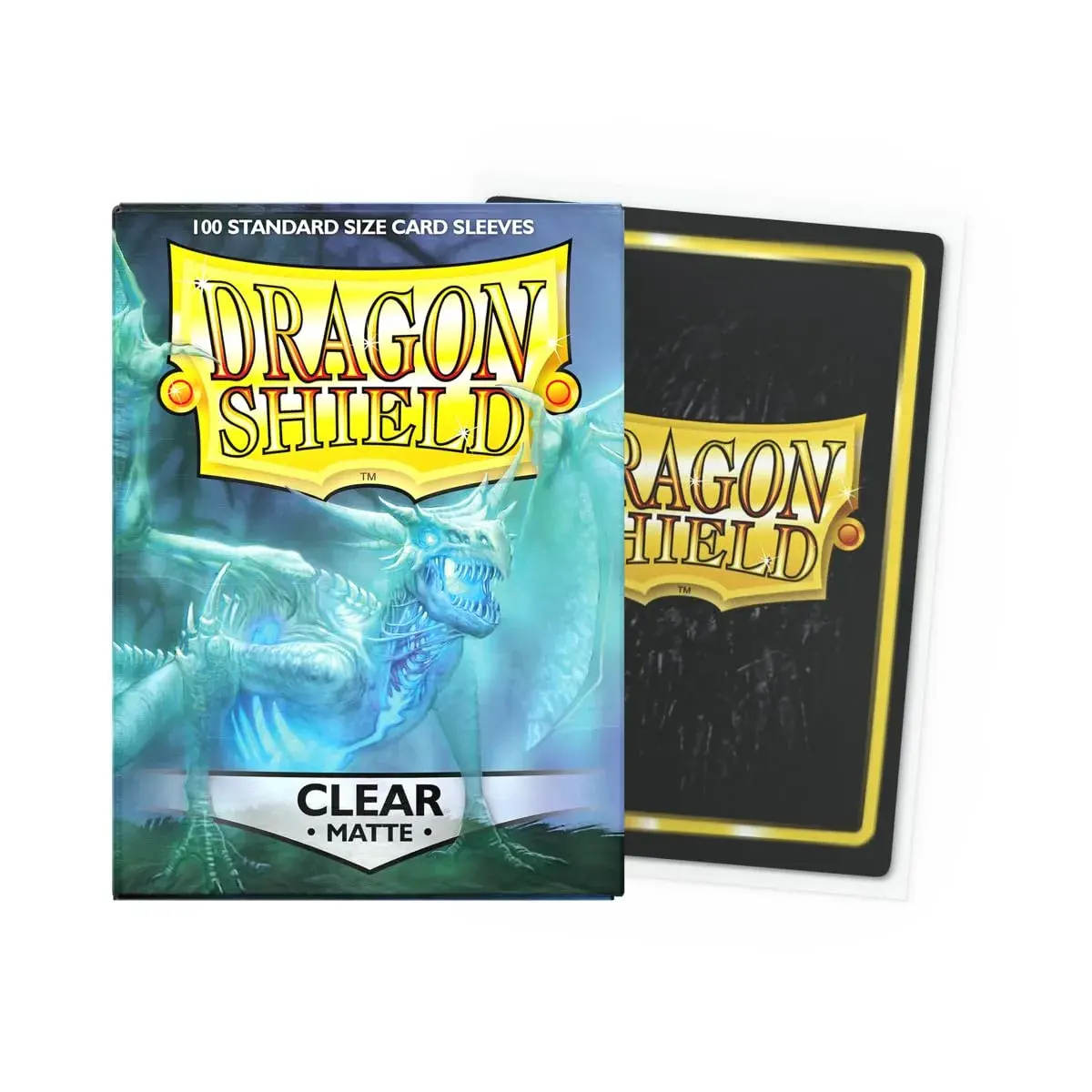 Dragon Shield Standard Size Matte Sleeves 100 CT Clear | Card Protection for Pokemon, MTG - main product image