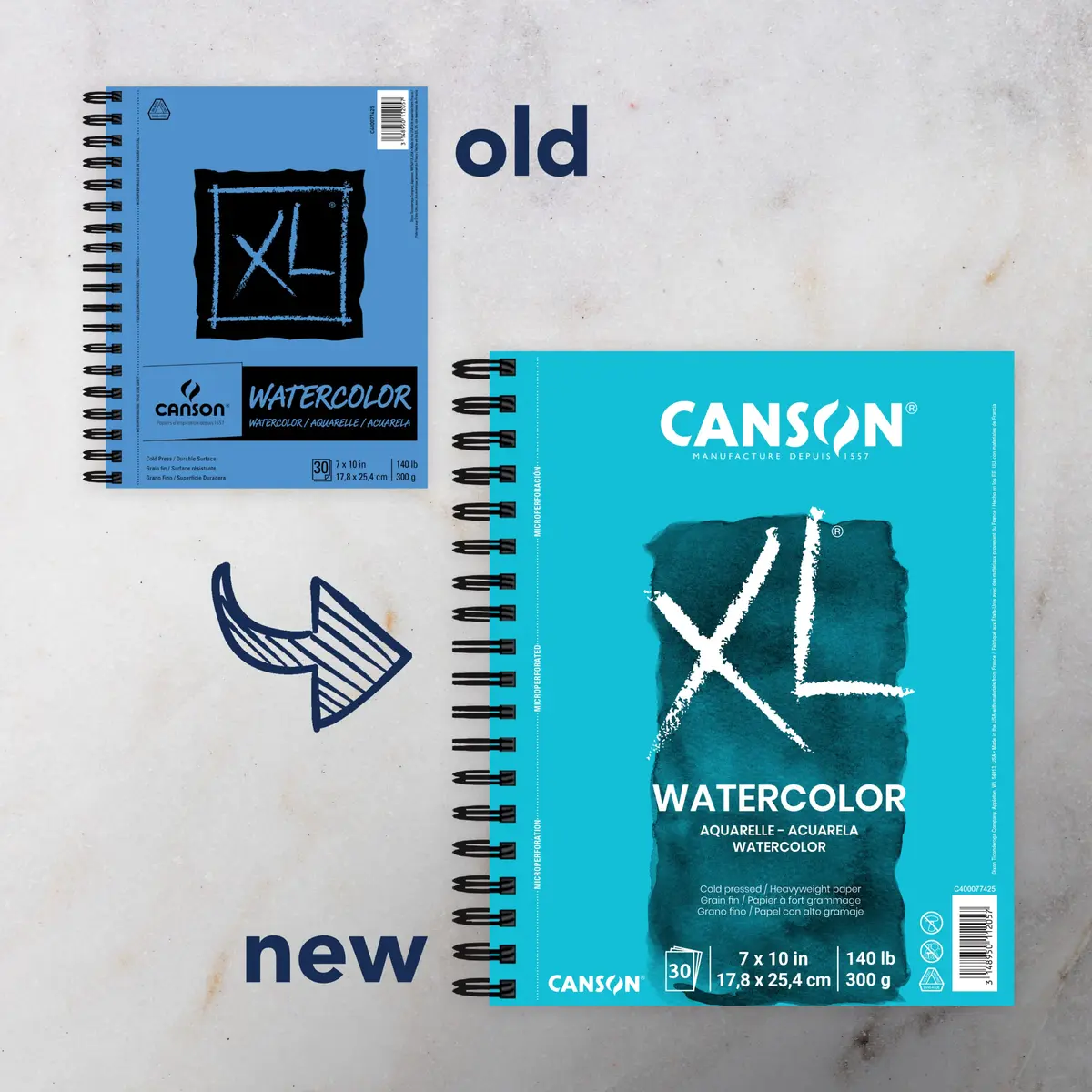Canson XL Series Watercolor Paper 7x10 inches | Acid-Free Artist Pad for Watercolors & Mixed Media - view 2