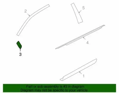 Ford Genuine Moulding DG1Z-54255A63-AA | OEM Ford Parts for Vehicle Fitment - view 4