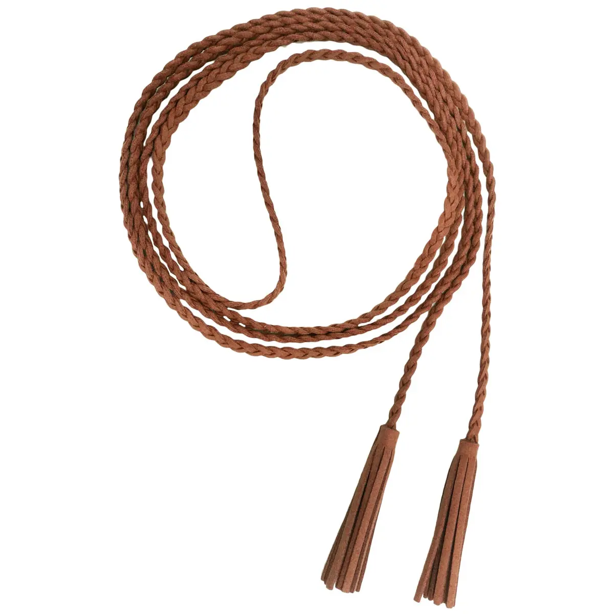 Nanxson Women's Waist Belt Woven Tassels Chain Belt Skinny Belt for Skirt Dress PDW0042 | Classic Slim Leather Belt for Women - main product image