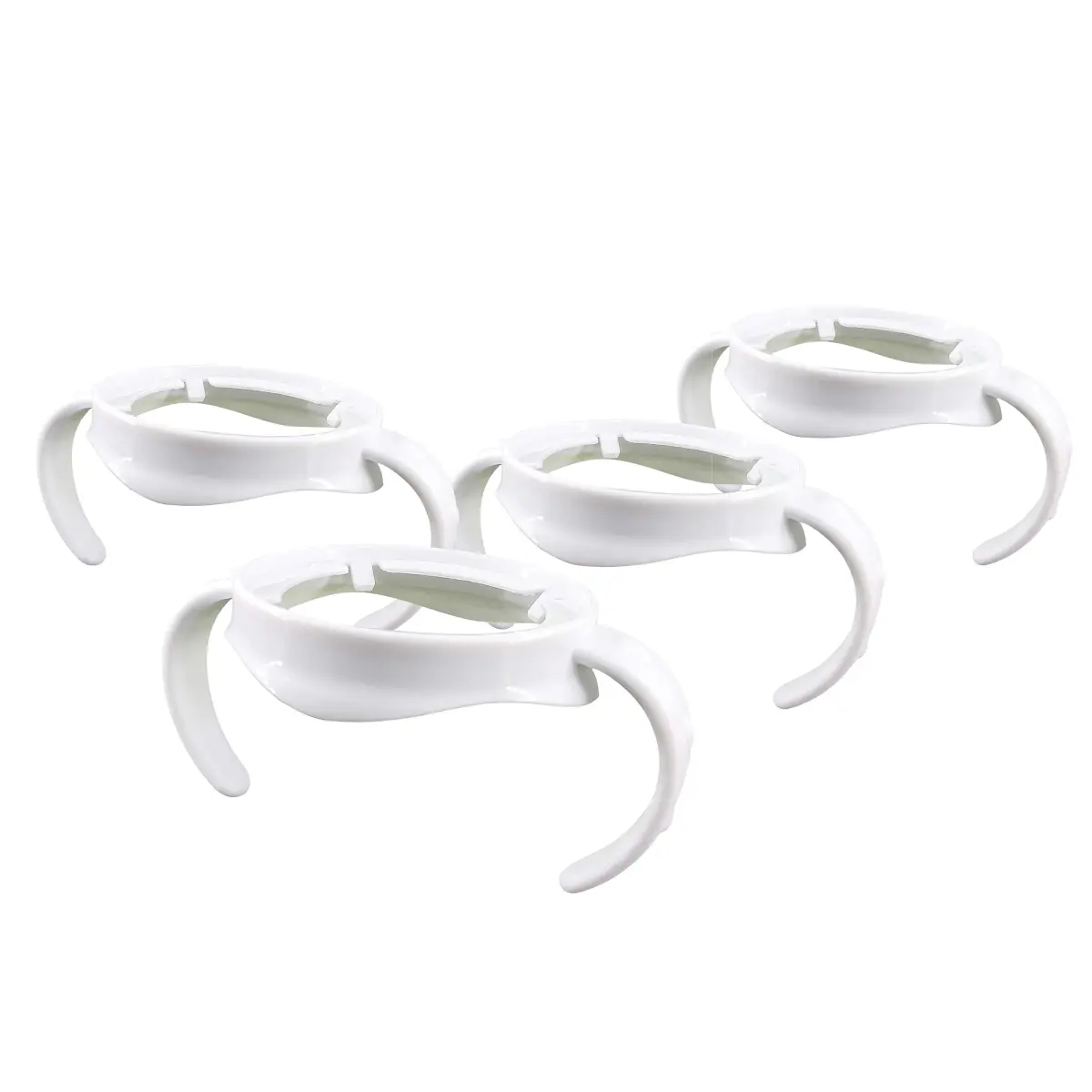 ROMIRUS Baby Bottle Handles for Philips Avent Natural Baby Bottle (Set of 4, White) | Encourages Independent Drinking - main product image