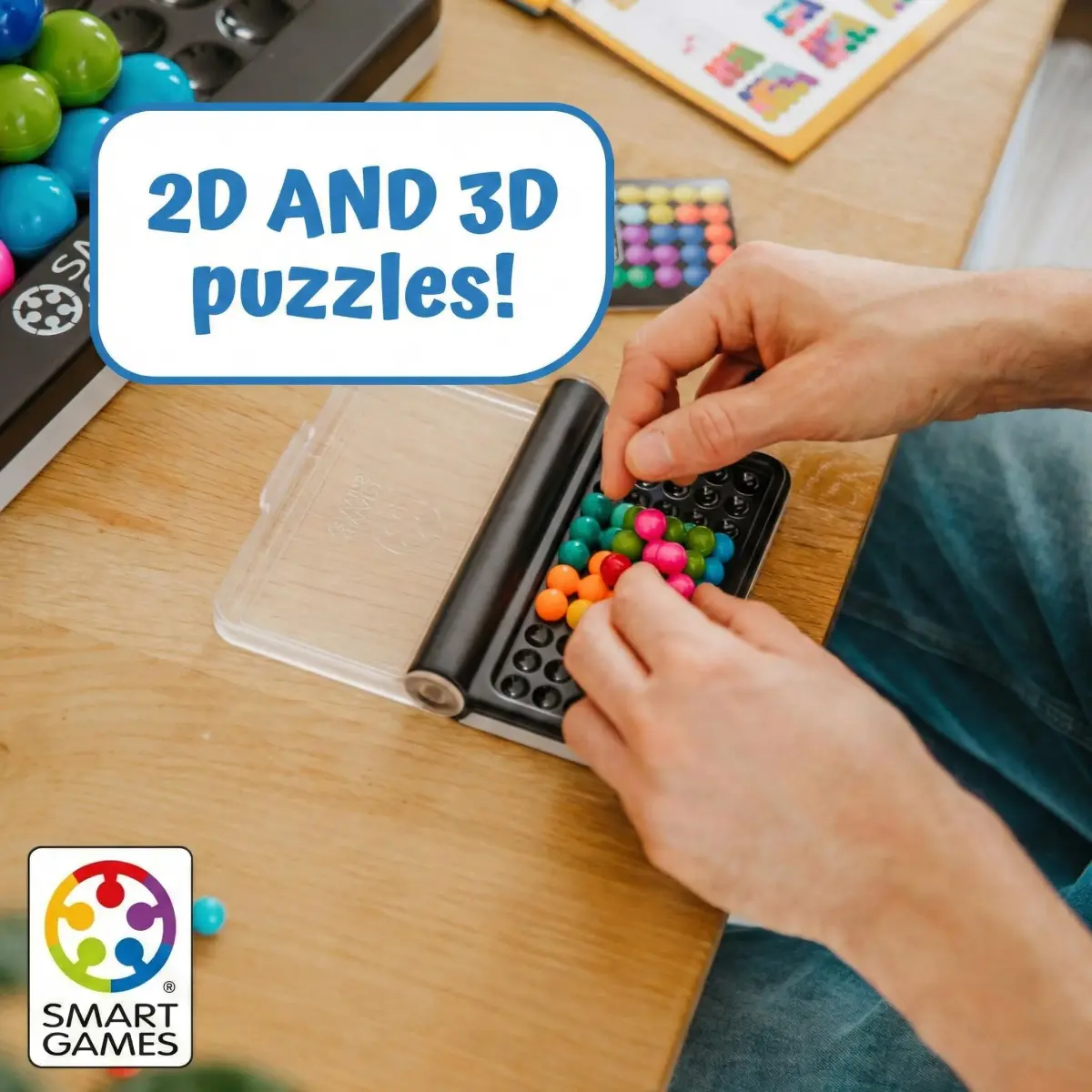 SmartGames IQ Puzzler Pro | 120 Challenges 2D & 3D | Ages 6-Adult | Portable Travel Game - view 5
