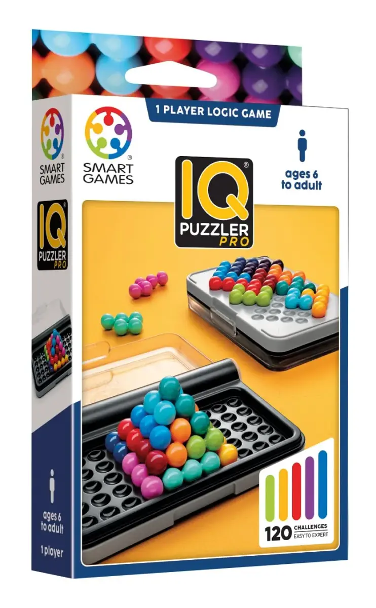 SmartGames IQ Puzzler Pro | 120 Challenges 2D & 3D | Ages 6-Adult | Portable Travel Game - view 2