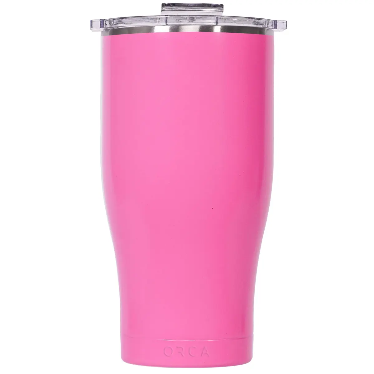 ORCA Chaser Cup, Pink/Clear, 27 oz | Double Insulated Stainless Steel Tumbler for Hot & Cold Drinks - main product image