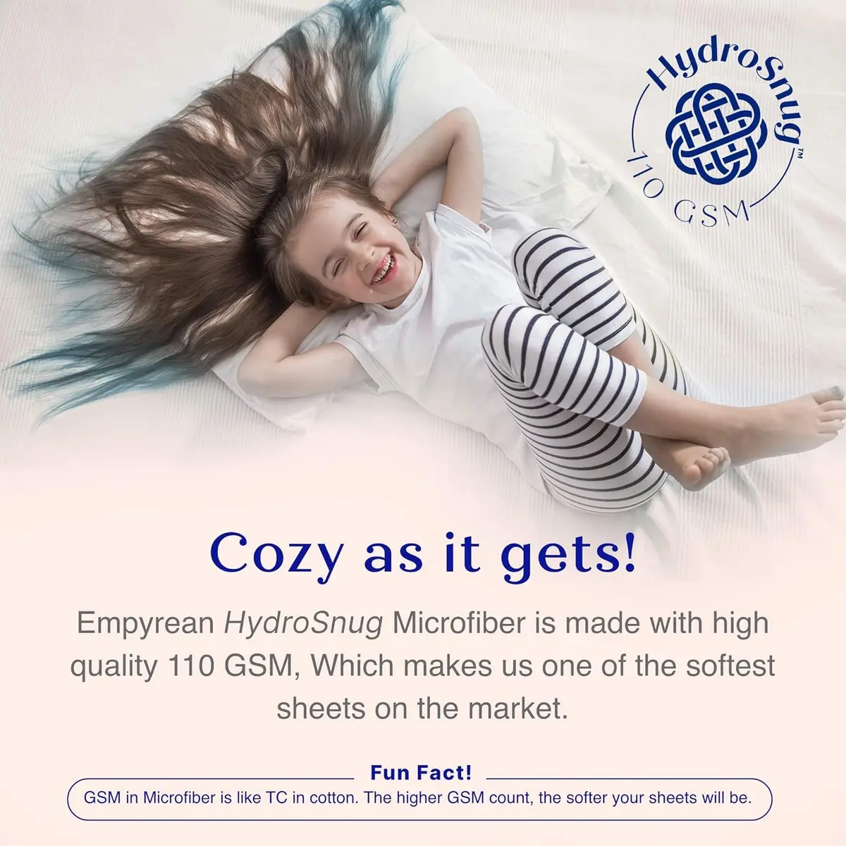 Empyrean Bedding King Fitted Sheet 156cm x 203cm (78" x 80") | Deep Pocket 40cm (16") for 14-16" Mattresses - view 5