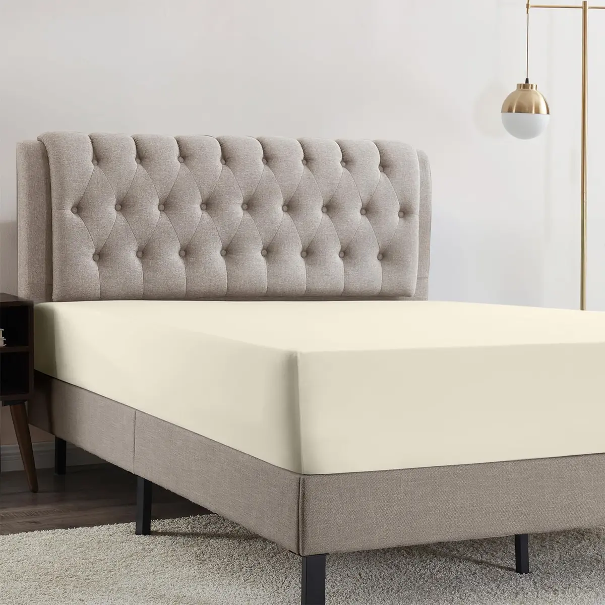Empyrean Bedding King Fitted Sheet 156cm x 203cm (78" x 80") | Deep Pocket 40cm (16") for 14-16" Mattresses - view 2
