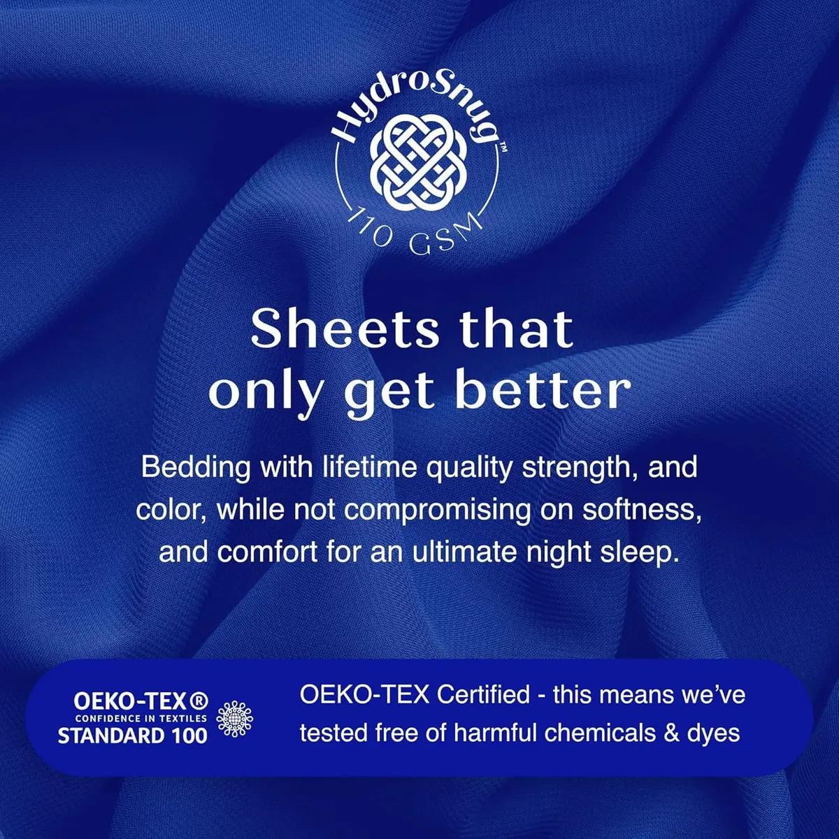 Empyrean Bedding King Fitted Sheet 156cm x 203cm (78" x 80") | Deep Pocket 40cm (16") for 14-16" Mattresses - view 4