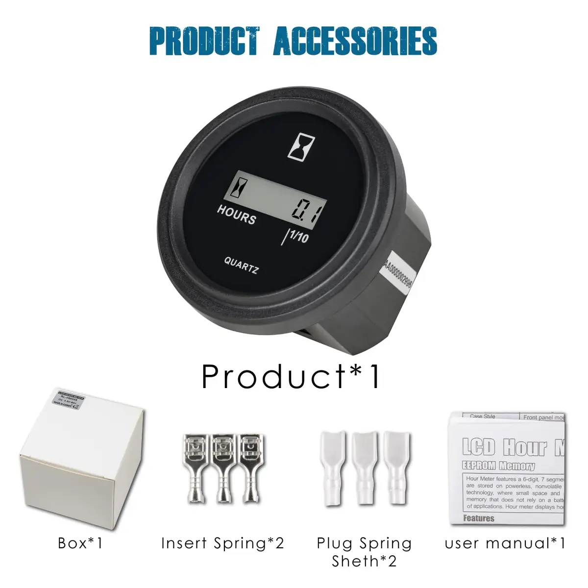 Runleader LCD Hour Meter 4.5-90V DC with Data Storage & IP65 Waterproofing | Tracks Runtime for Engines - view 8