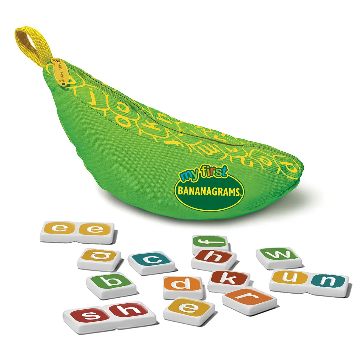 Bananagrams My First Lowercase Letter Word Game 80 Tiles | Educational Phonics Game for Ages 4+ - main product image