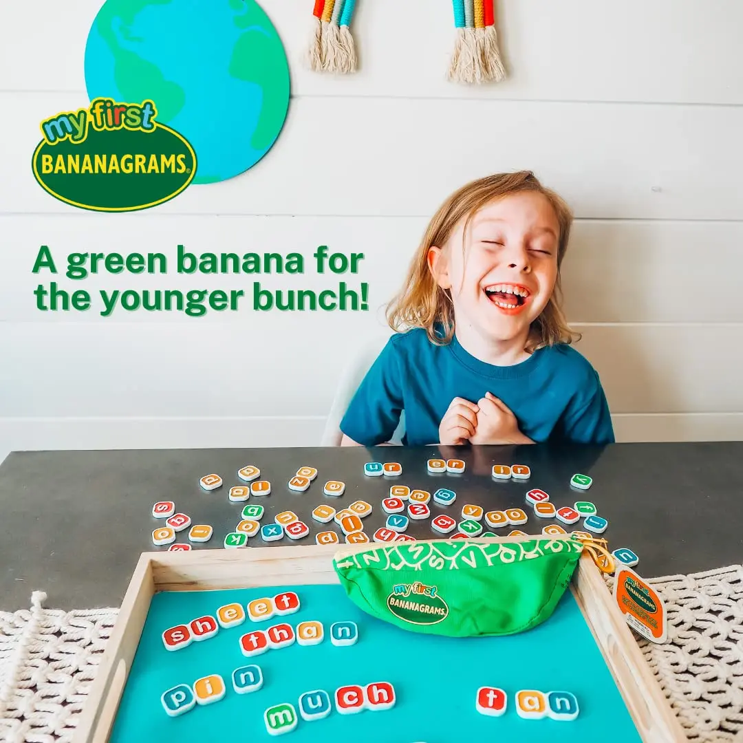Bananagrams My First Lowercase Letter Word Game 80 Tiles | Educational Phonics Game for Ages 4+ - view 2
