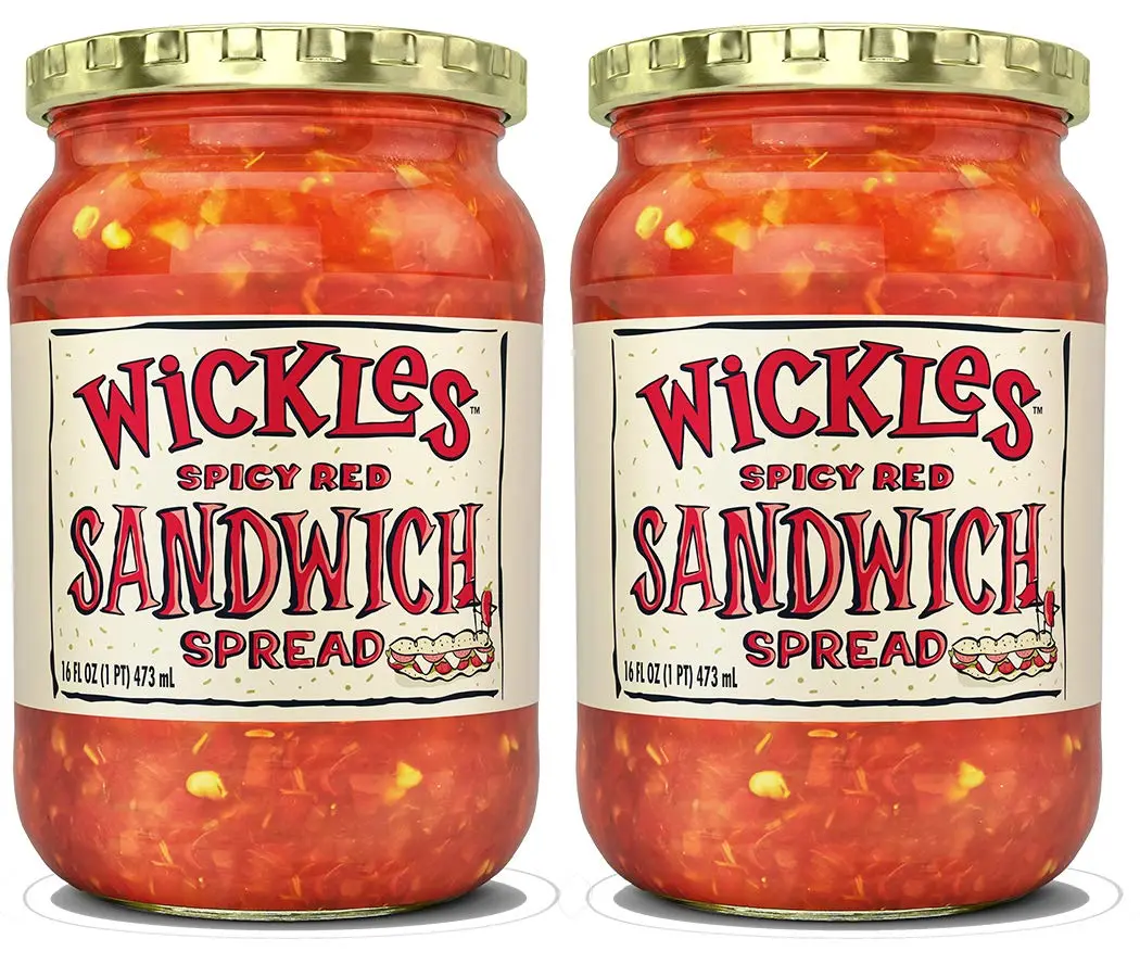 Wickles Spicy Red Sandwich Spread 16 OZ | Pack of 2, Vegan, American Cuisine - main product image