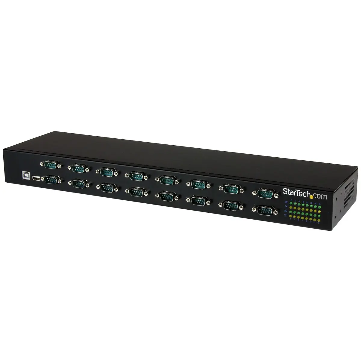 StarTech USB to Serial Hub, 16-Port, USB to RS232 Hub, TAA (ICUSB23216FD) | 16 RS232 Ports, Rugged Metal Chassis, Daisy Chain Support - main product image