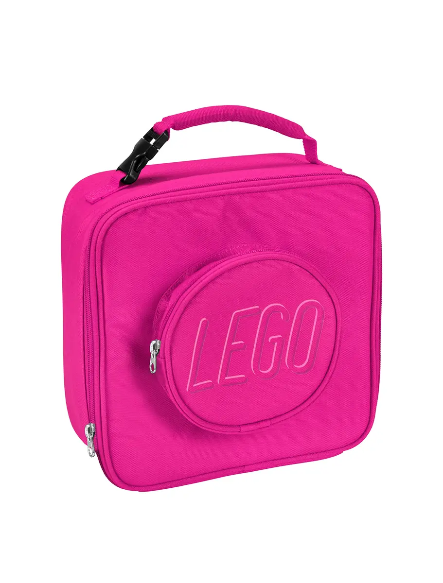 LEGO Lunch Bag Durable Insulated Pink | Classic LEGO Brick Shape, 5L Capacity, Water-Resistant, Easy-Clean, for Kids & Adults - main product image