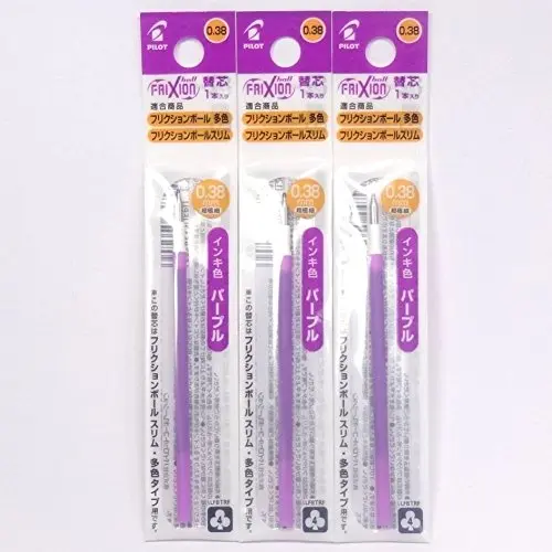 Pilot FriXion Ball Slim 0.38mm Purple Ink Refill | Erasable Pen Refill for FriXion Series - view 2