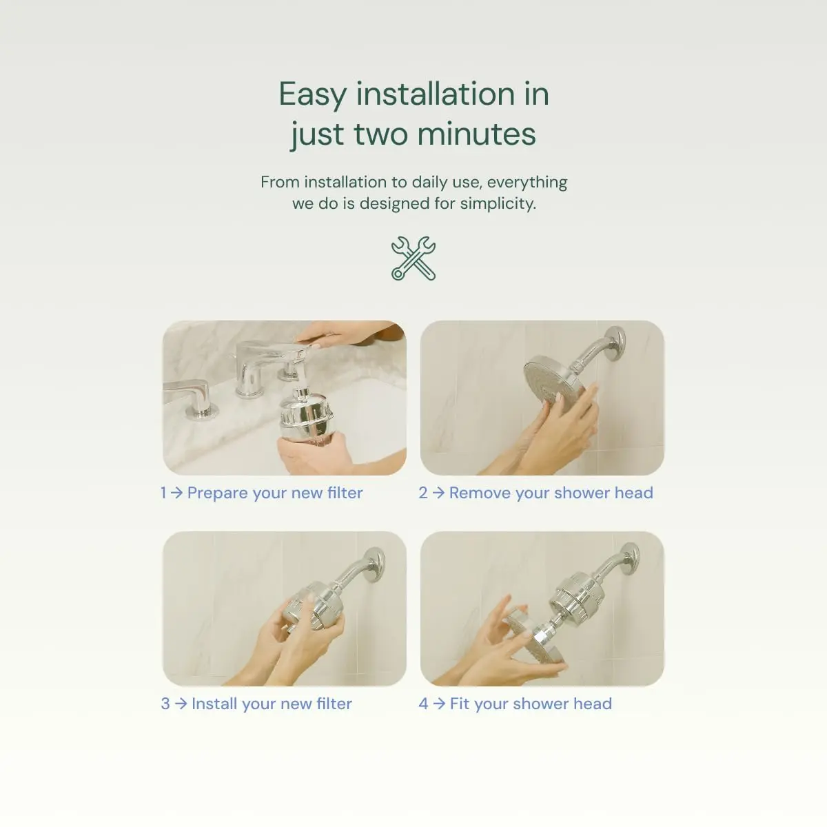 Aquabliss SF220 Daily Essential Shower Filter - Chrome | Reduces Chlorine & Impurities - view 8